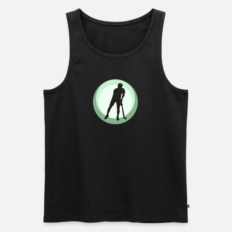 Feldhockeyschläger - Männer Premium Bio Tank Top - undefined