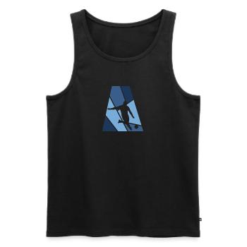 Kicker Football w - Men's Premium Organic Tank Top - black - Front - Michal (187cm)