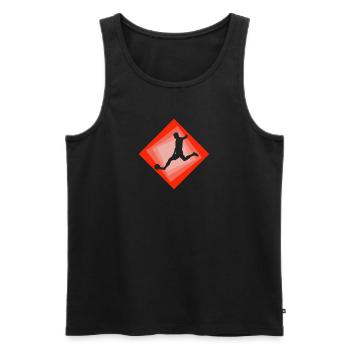 Verteidiger Torwart Tormann w - Männer Premium Bio Tank Top - Schwarz - Vorne - Michal (187cm)