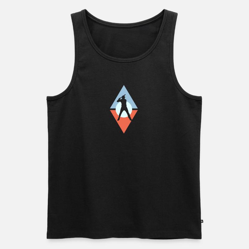 Baseball Catcher Batting b - Männer Premium Bio Tank Top - undefined