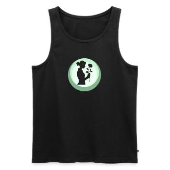 Fleuriste Fleuriste - Débardeur bio Premium Homme - noir - Devant - Michal (187cm)