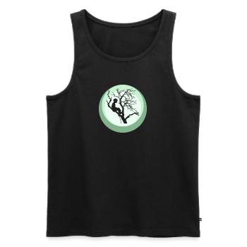 Klettern Kletterer - Männer Premium Bio Tank Top - Schwarz - Vorne - AI Model Male 178 light (178cm)