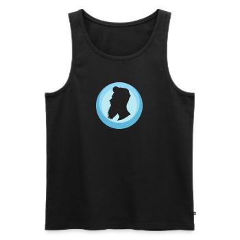 Bart November Hipster - Männer Premium Bio Tank Top - Schwarz - Vorne - Michal (187cm)