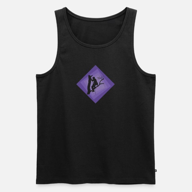 Baumklettern Ausrüstung Aufstieg - Männer Premium Bio Tank Top - undefined