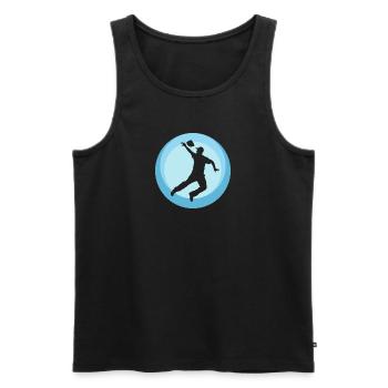 Cornhole Regeln - Männer Premium Bio Tank Top - Schwarz - Vorne - Michal (187cm)