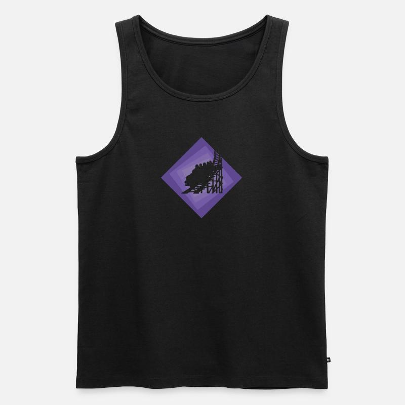 Achterbahn rollercoaster Kirmes - Männer Premium Bio Tank Top - undefined