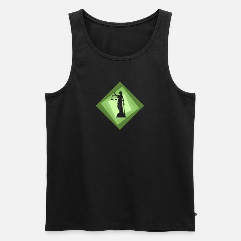 Gericht Recht Absatz - Männer Premium Bio Tank Top - undefined