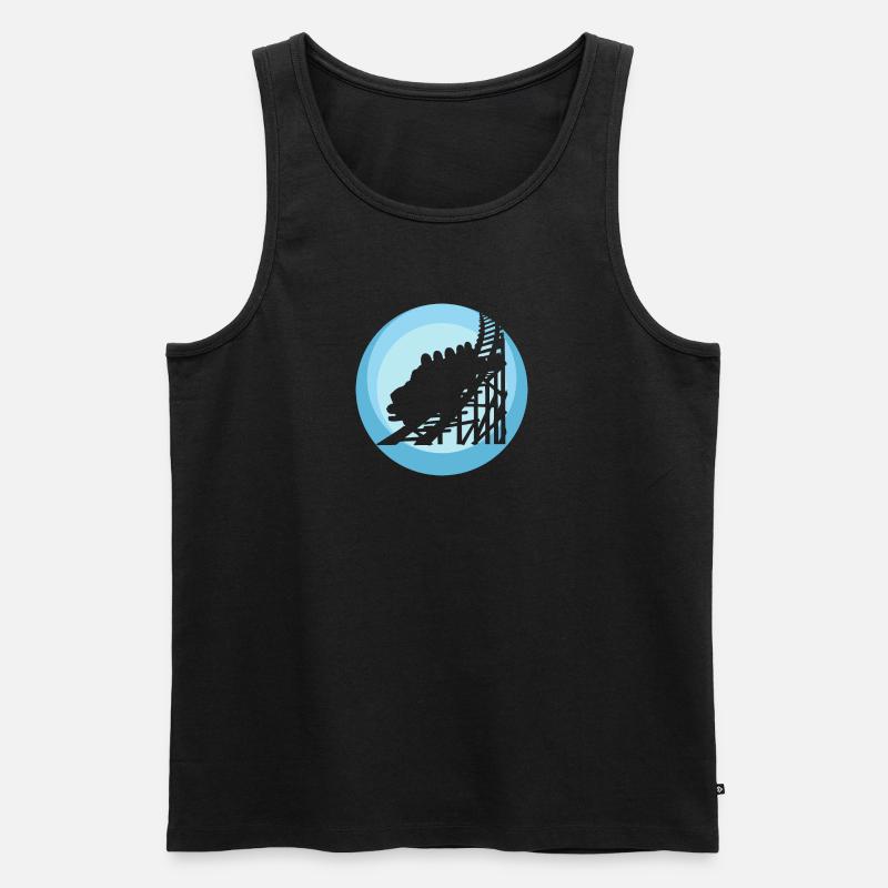 Achterbahn Maßkrug rollercoaster - Männer Premium Bio Tank Top - undefined