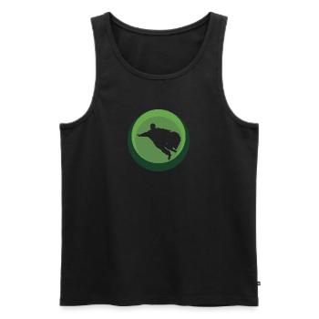 Wingsuit Fliegen Gleiter Stuntman - Männer Premium Bio Tank Top - Schwarz - Vorne - Michal (187cm)