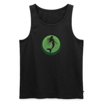 Mermaid Marina Fin - Débardeur bio Premium Homme - noir - Devant - Michal (187cm)