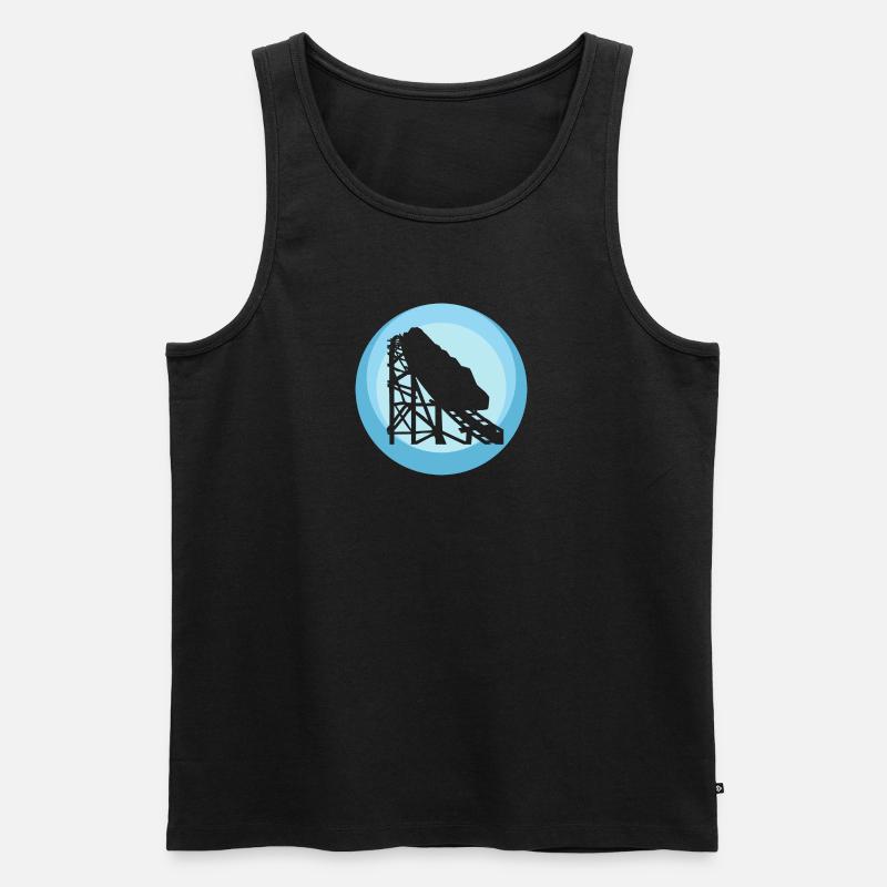 Rummel Lukas Achterbahn - Männer Premium Bio Tank Top - undefined