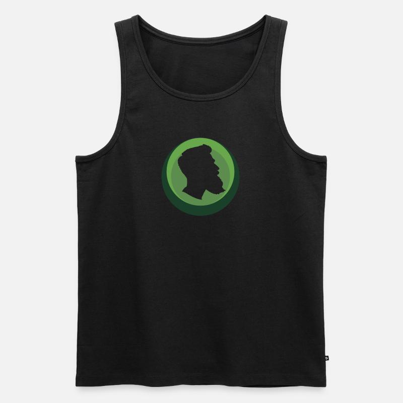 Schnurrbart Gesichtsbehaarung Bart - Männer Premium Bio Tank Top - undefined