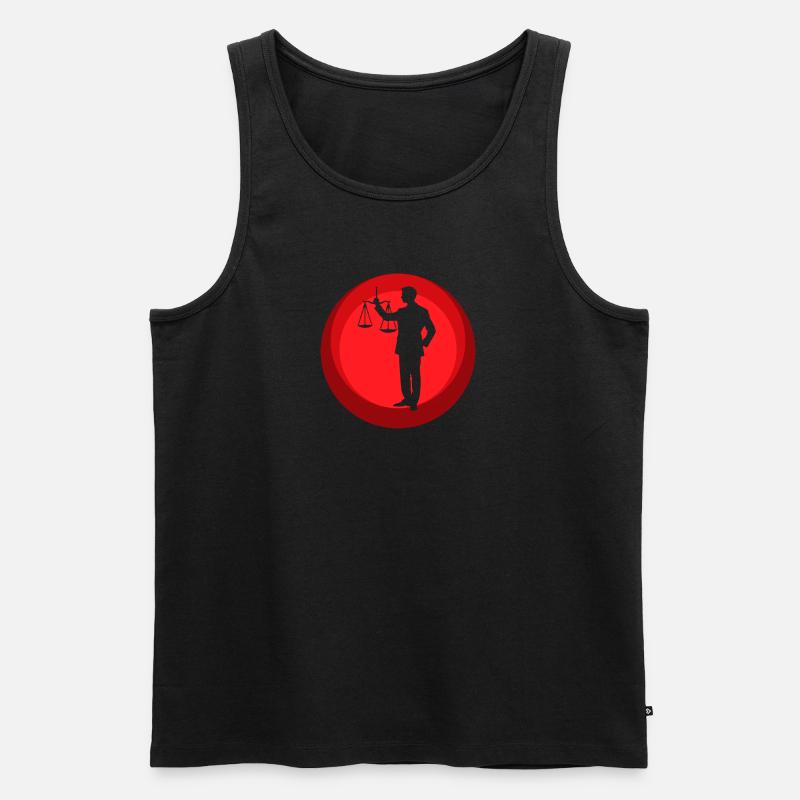 Anwalt Recht Gericht - Männer Premium Bio Tank Top - undefined