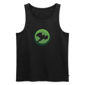 Wingsuit Flying Accident Suit - Men's Premium Organic Tank Top - black - Front - AI Model Male 178 light (178cm)