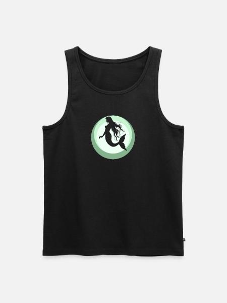 Mermaid Neptune Manatee - Men's Premium Organic Tank Top - 