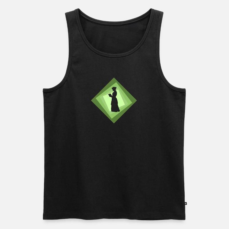 Lesen Bildung - Männer Premium Bio Tank Top - undefined