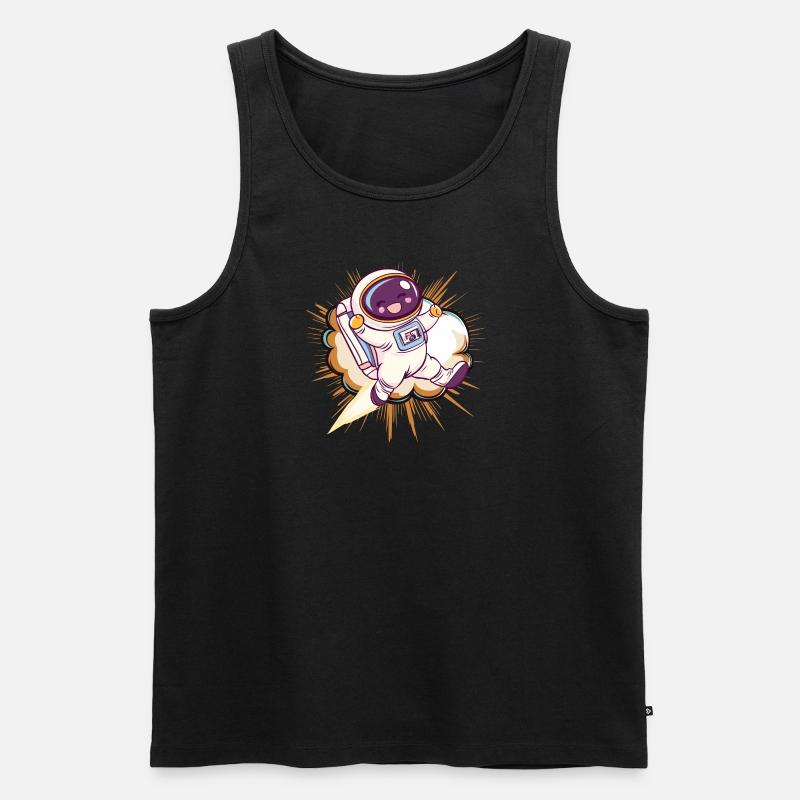 Astronaut Spaceman Kosmos - Männer Premium Bio Tank Top - undefined