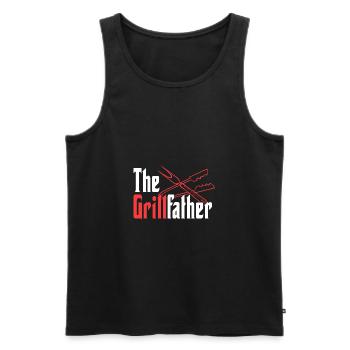 BBQ Grilling I Barbecue Chef I Grill Daddy I The - Männer Premium Bio Tank Top - Schwarz - Vorne - AI Model Male 178 light (178cm)