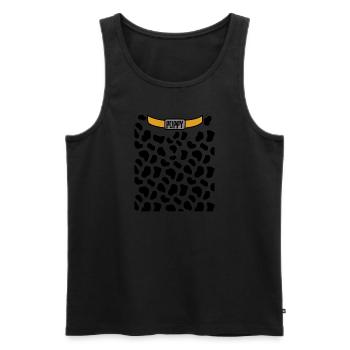 Halloween Dalmatian Dog Costume Humour - Débardeur bio Premium Homme - noir - Devant - Michal (187cm)