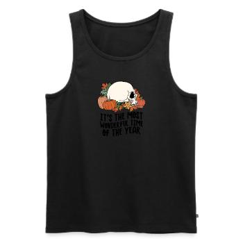 Herbst It's The Most Wonderful Time of The Year - Männer Premium Bio Tank Top - Schwarz - Vorne - Michal (187cm)