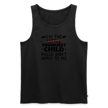 Family Kids Siblings Funny Gift Idea - Men's Premium Organic Tank Top - black - Front - Michal (187cm)