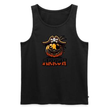 Halloween Pirate Dire Tenue Costume Arrgh - Débardeur bio Premium Homme - noir - Devant - Michal (187cm)