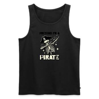 Halloween Pirate Dire Tenue Costume Arrgh - Débardeur bio Premium Homme - noir - Devant - Michal (187cm)