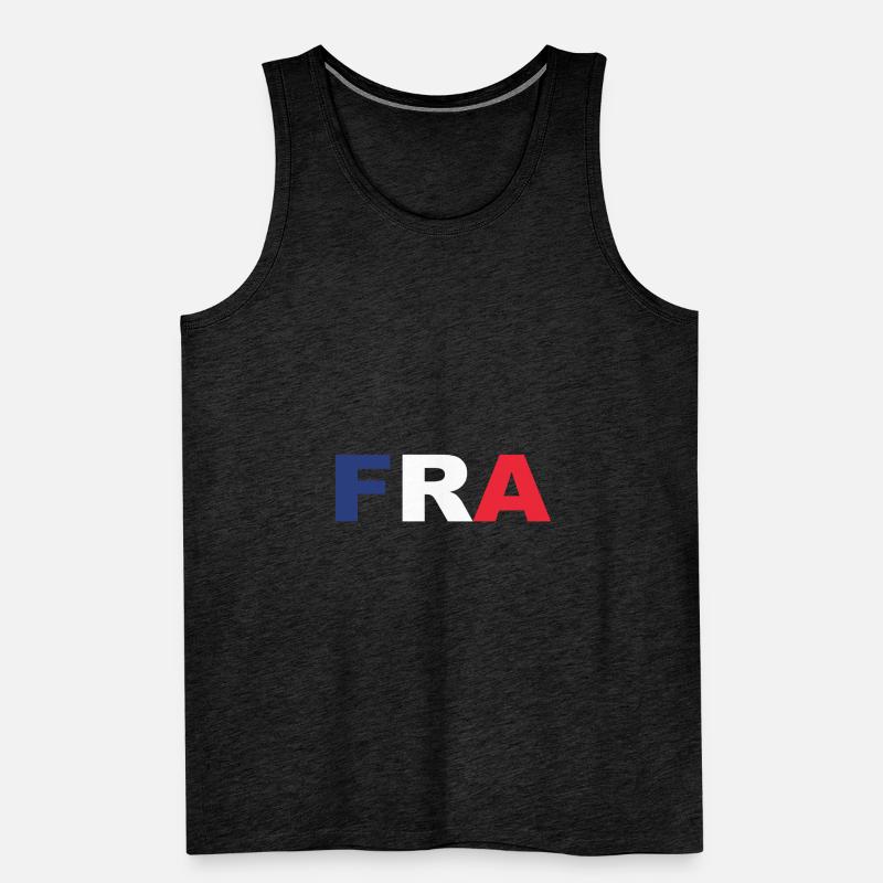 France Flag Code ISO FRA EU Débardeur bio Premium Homme