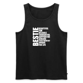 Komplizen Paare Paar Ehepaar Beste Freunde - Männer Premium Bio Tank Top - Schwarz - Vorne - AI Model Male 178 light (178cm)