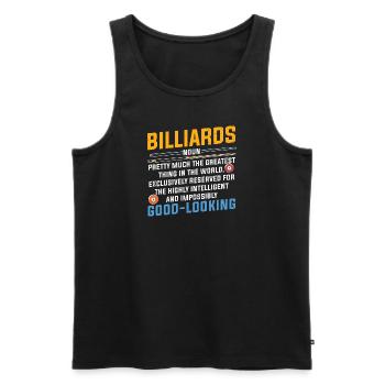 Billard Pool Billard Billardkugel Billardkö 8Ball - Männer Premium Bio Tank Top - Schwarz - Vorne - AI Model Male 178 light (178cm)