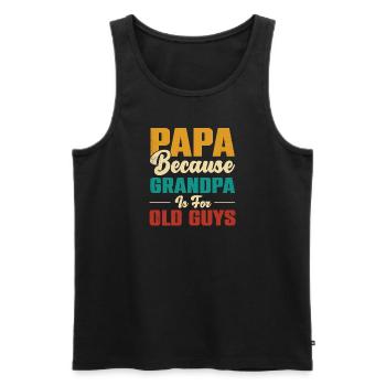 Bester Opa Der Welt - Männer Premium Bio Tank Top - Schwarz - Vorne - AI Model Male 178 light (178cm)