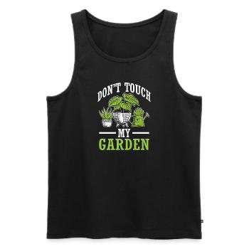 Gardener Orchard Hobby Gardener Gift Garden - Men's Premium Organic Tank Top - black - Front - AI Model Male 178 light (178cm)