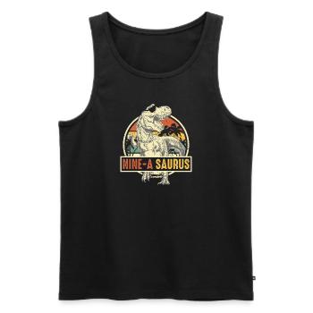 9ème anniversaire 9 ans Dino Dinosaur Fan - Débardeur bio Premium Homme - noir - Devant - Michal (187cm)