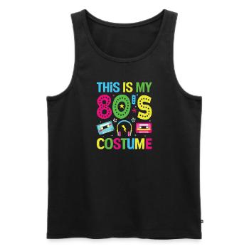 I love the 80s - Men's Premium Organic Tank Top - black - Front - Michal (187cm)