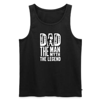 World's Best Dad Dad Couples Couple Parents Dad Daddy - Men's Premium Organic Tank Top - black - Front - Michal (187cm)