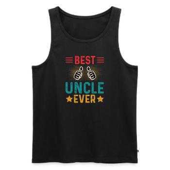 Meilleur oncle Bad Influence Cadeau de famille - Débardeur bio Premium Homme - noir - Devant - Michal (187cm)