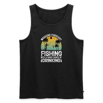 Therapie Angeln See Karpfen Angler Fischer Köder - Männer Premium Bio Tank Top - Schwarz - Vorne - Michal (187cm)