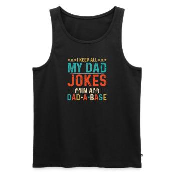 Meilleur monde Père Père Couple Couples Parents Papa papa - Débardeur bio Premium Homme - noir - Devant - Michal (187cm)
