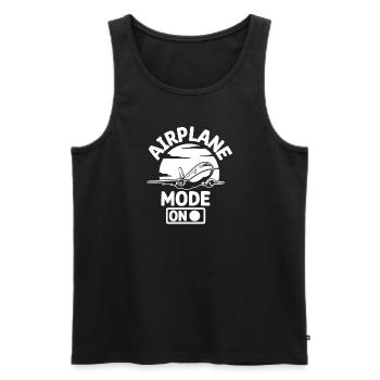 Pilot Airplane Flying Flying Gift Idea - Men's Premium Organic Tank Top - black - Front - Michal (187cm)