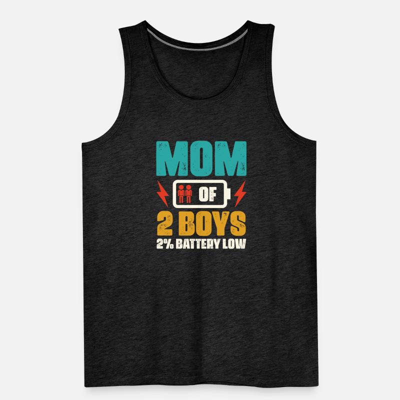Mama Von Zwei Jungs Mutter Muttertag Männer Premium Bio Tank Top