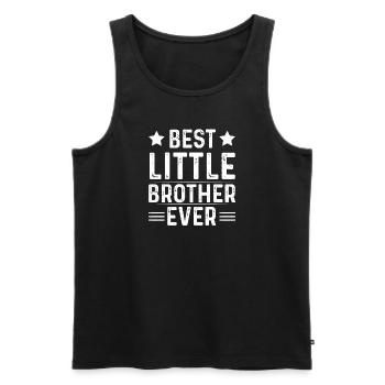 kleiner Bruder - Männer Premium Bio Tank Top - Schwarz - Vorne - AI Model Male 178 light (178cm)