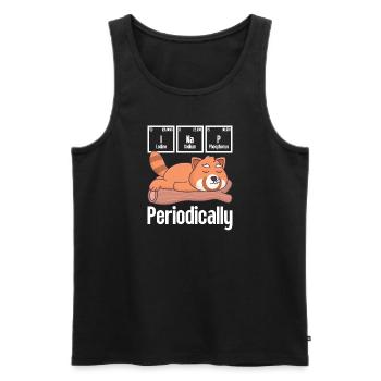 Roter Panda Geschenk Red Panda Periodensystem - Männer Premium Bio Tank Top - Schwarz - Vorne - AI Model Male 178 light (178cm)
