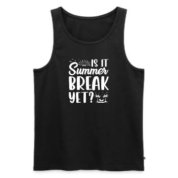 Été Mer Vacances d’été Palmiers Océan Vacances Temps - Débardeur bio Premium Homme - noir - Devant - AI Model Male 178 light (178cm)