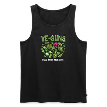 Tierschützer Veganer Vegetarier Tierliebhaber Tier - Männer Premium Bio Tank Top - Schwarz - Vorne - Michal (187cm)