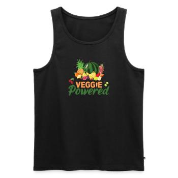 Tierschützer Veganer Vegetarier Tierliebhaber Tier - Männer Premium Bio Tank Top - Schwarz - Vorne - Michal (187cm)