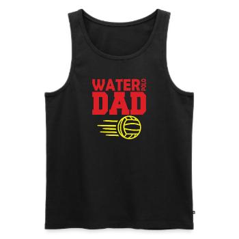 Water Polo Water Polo Sports Ball Sports Père Papa - Débardeur bio Premium Homme - noir - Devant - Michal (187cm)
