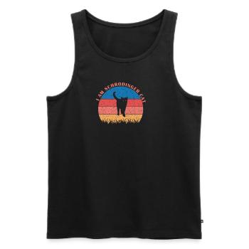 Schrodingers Katze box Lustige Wissenschaft Nerd - Männer Premium Bio Tank Top - Schwarz - Vorne - AI Model Male 178 light (178cm)
