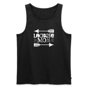 Lacrosse Mom tolles Lacrosse Mama - Männer Premium Bio Tank Top - Schwarz - Vorne - Michal (187cm)