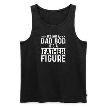 Welt bester Papa Vater Paare Paar Eltern Dad daddy - Männer Premium Bio Tank Top - Schwarz - Vorne - Michal (187cm)