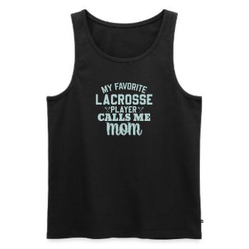 Lacrosse Mom tolles Lacrosse Mama - Männer Premium Bio Tank Top - Schwarz - Vorne - Michal (187cm)